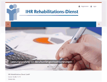 Tablet Screenshot of ihr-rehadienst.com